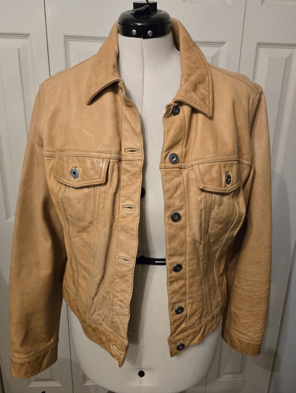 GAP Leather Jacket Size XL